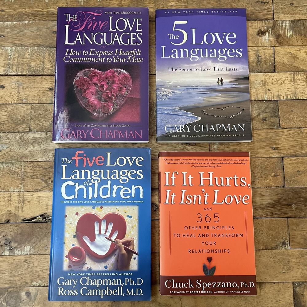 Lot of 4 books Gary Chapman The Five Love Languages & If it Hurts It isn't Love